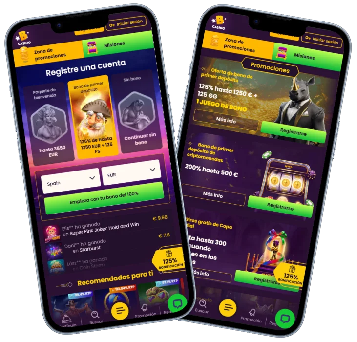 Bizzo Casino versión móvil